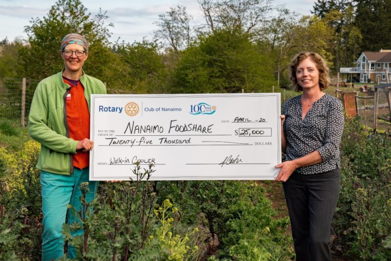 Nanaimo Foodshare Society receives $25,000 donation from Rotary Club of Nanaimo